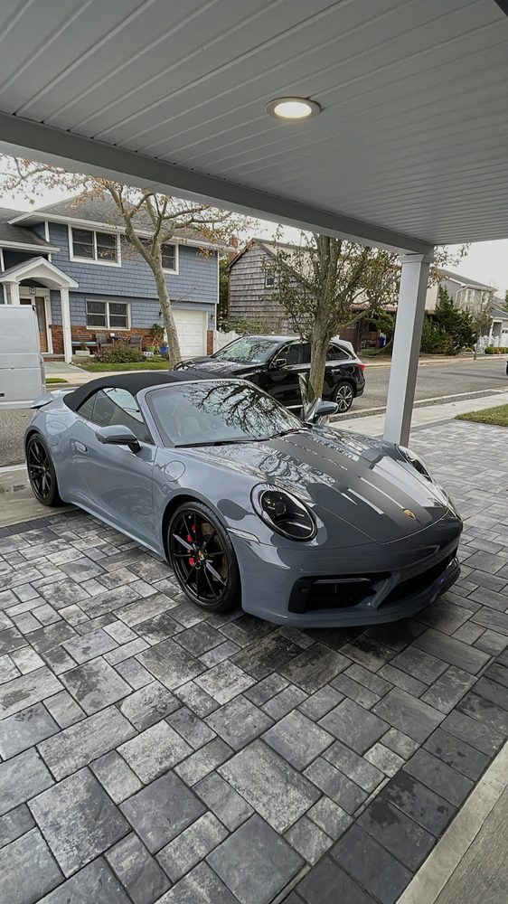 Grey Porsche 911 Turbo after a detail